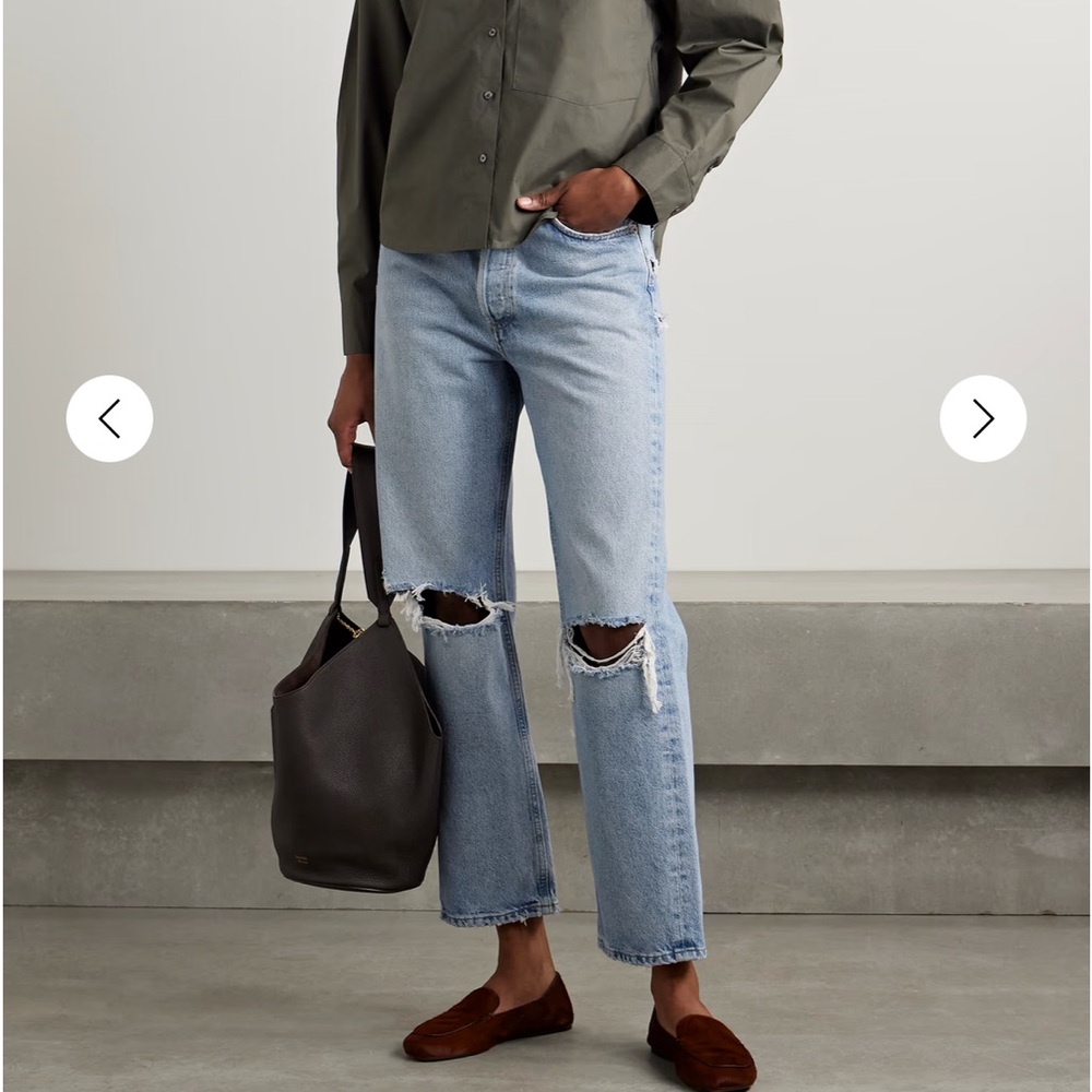 90’s Pinch Waist Agolde Distressed Jeans